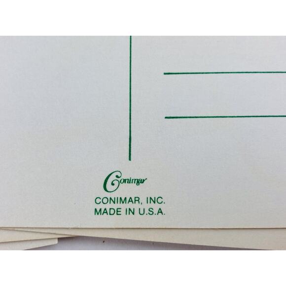 11 Vintage Conimar Christmas Postcards 4"x6" Mailbox Presents Snow Tree Fence - Picture 6 of 6